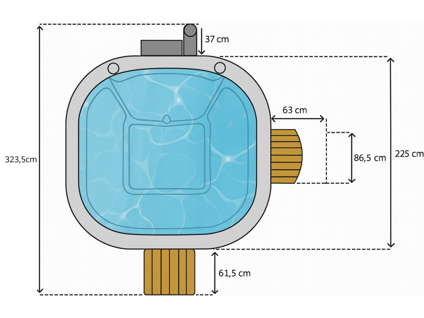 Bain Nordique Skandi ( 8-9 pers. )