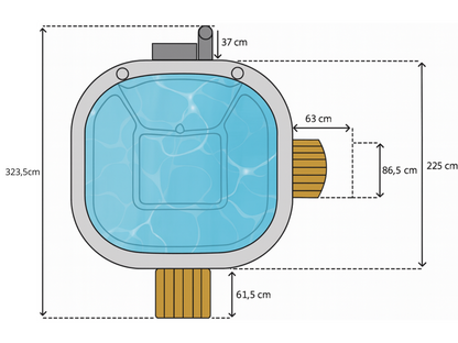 Bain Nordique Skandi ( 8-9 pers. )